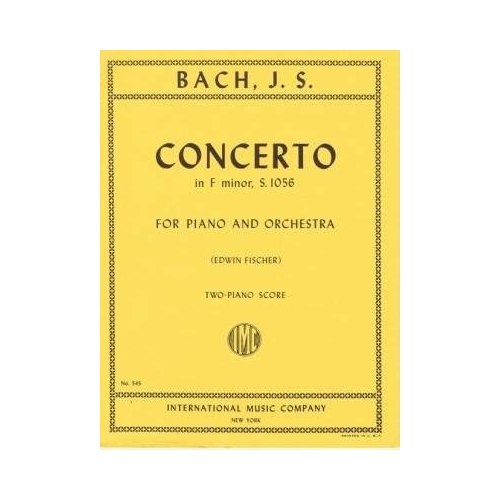 Bach, J.S - Concerto in F minor BWV1056