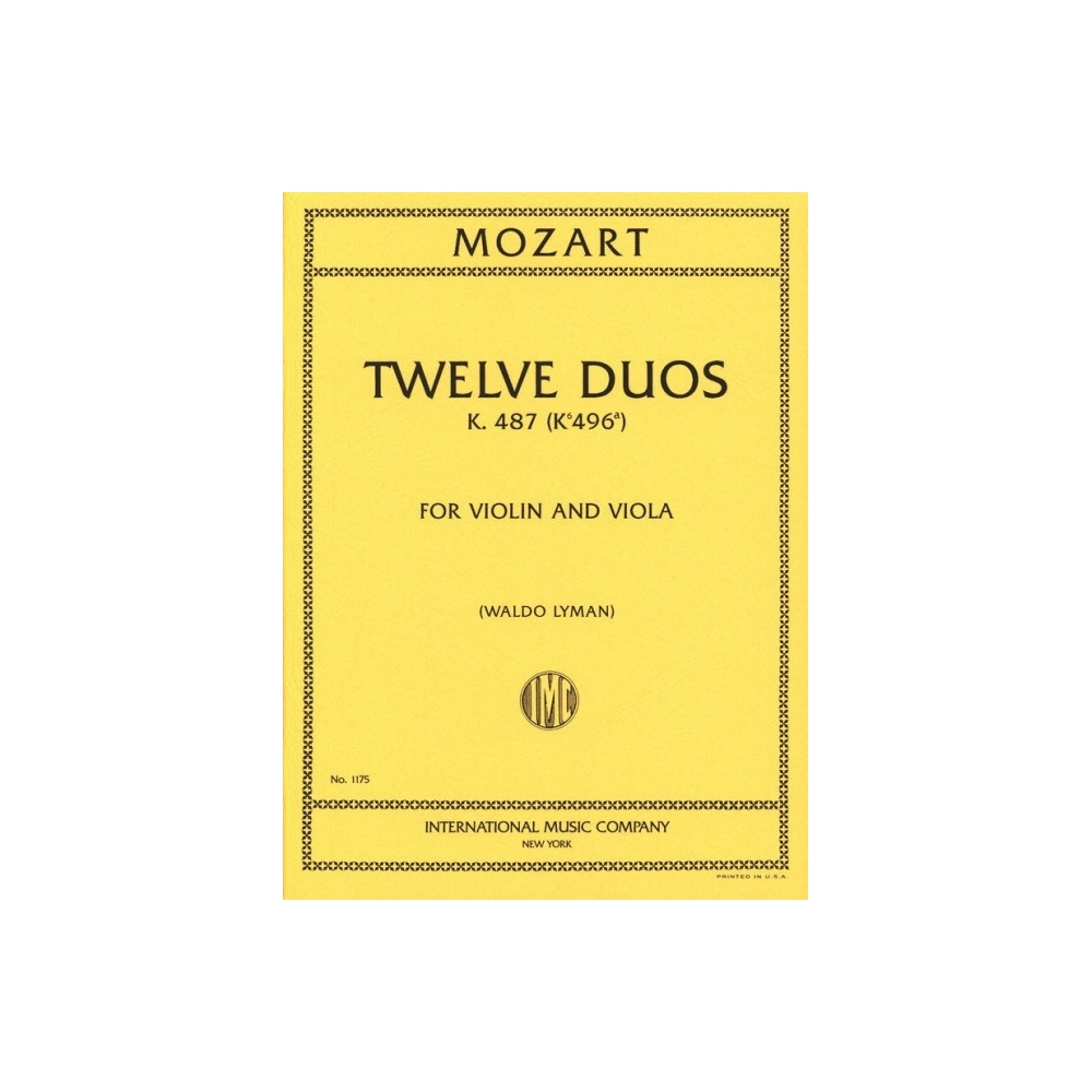 Mozart, Wolfgang Amadeus - 12 EASY DUETS KV 487 (496a) 