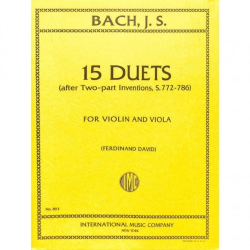 Bach, J.S - 15 Duets for Violin and Viola