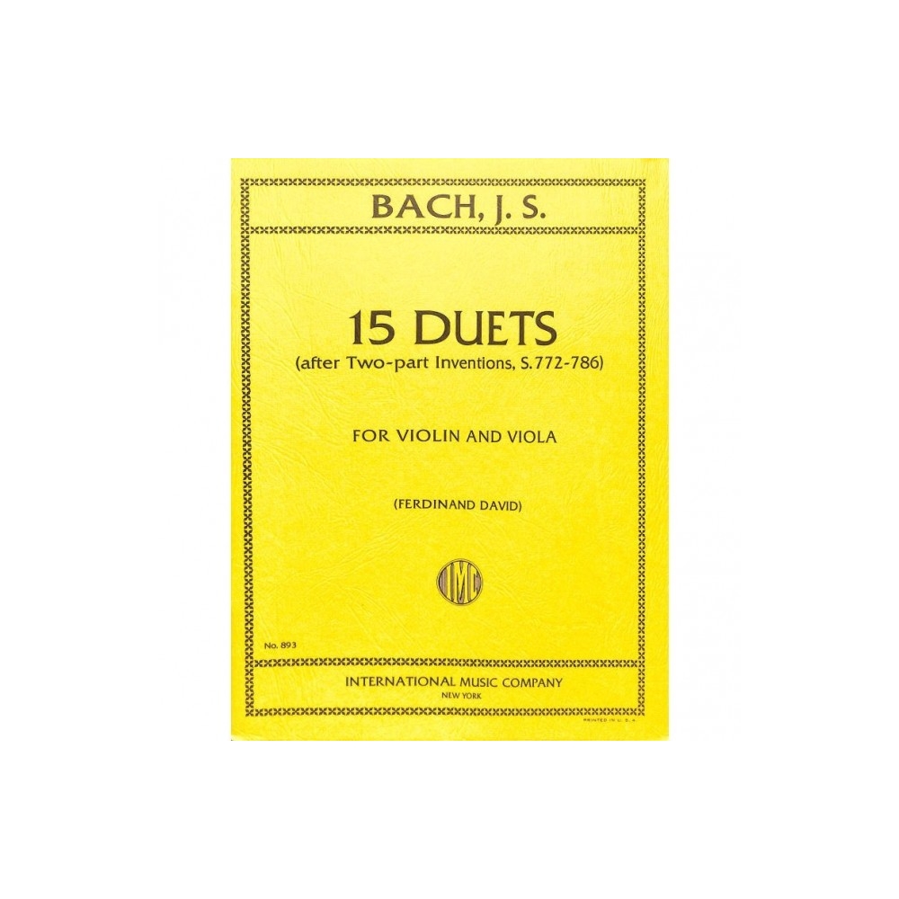 Bach, J.S - 15 Duets for Violin and Viola