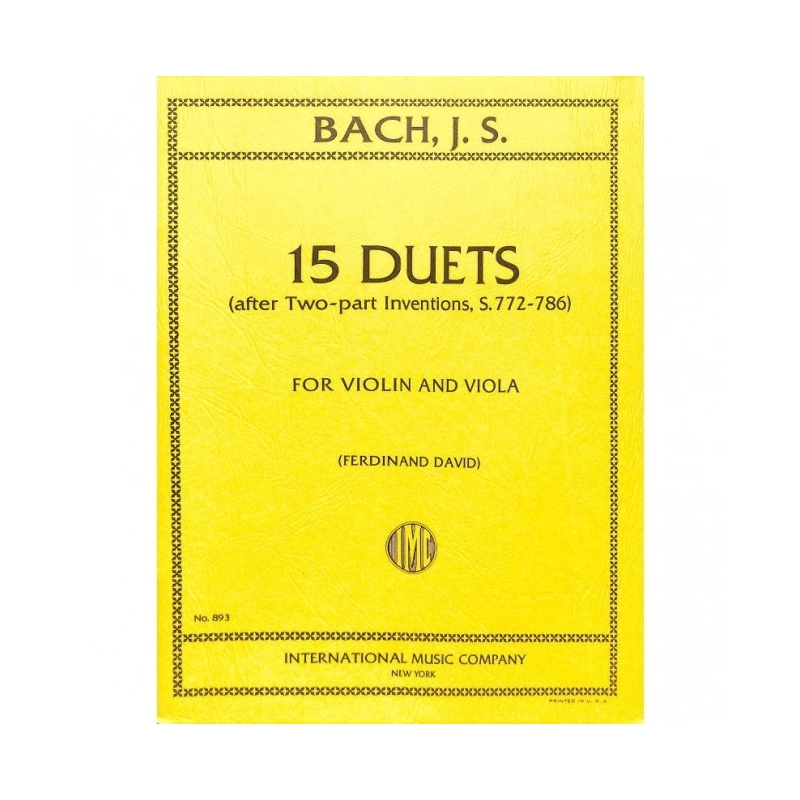 Bach, J.S - 15 Duets for Violin and Viola