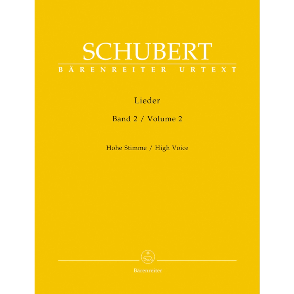 Schubert, Franz - Lieder, Vol. 2 - High Voice (New Edition) (Op.26-79) (Urtext).