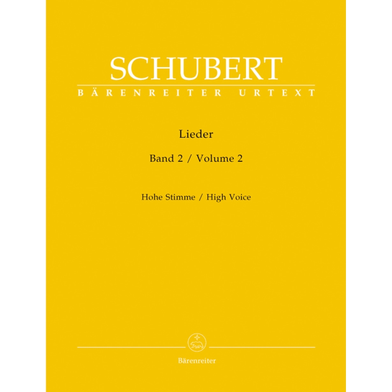 Schubert, Franz - Lieder, Vol. 2 - High Voice (New Edition) (Op.26-79) (Urtext).