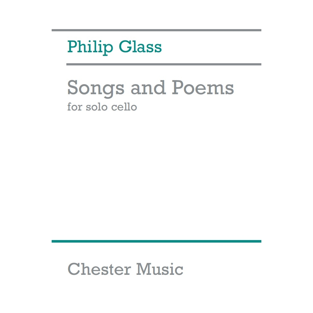 Glass, Philip - Songs And Poems For Solo Cello