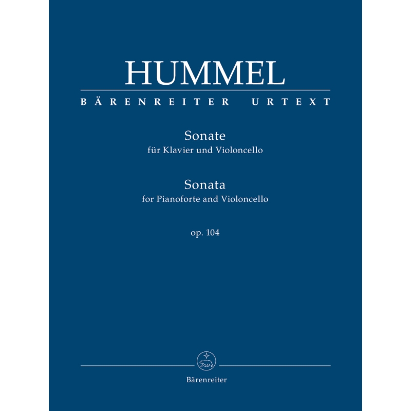 Hummel, Johann, Nepomuk - Cello Sonata, Op104