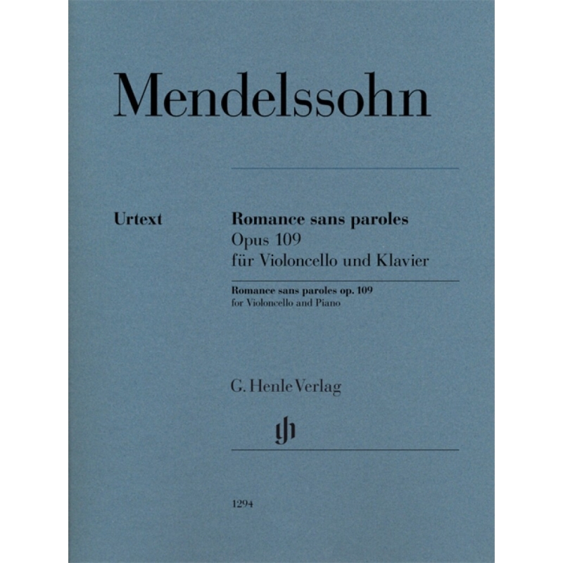 Mendelssohn Bartholdy, Felix - Romance sans paroles op. 109 