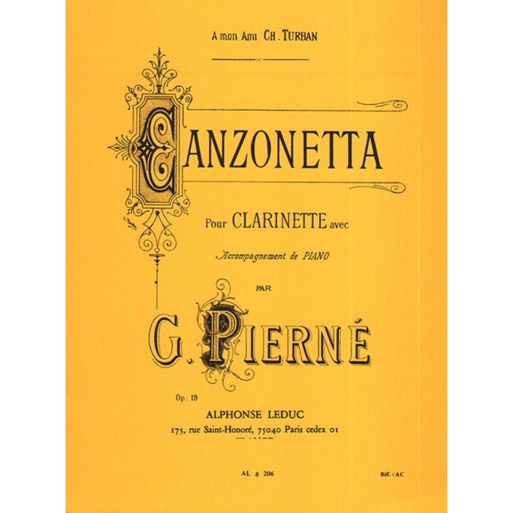 Pierné, Gabriel - Canzonetta Op. 19