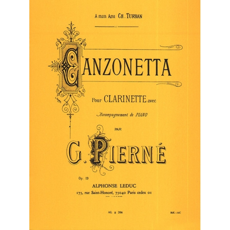 Pierné, Gabriel - Canzonetta Op. 19