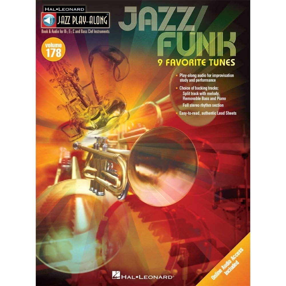 Jazz Play-Along Volume 178: Jazz/Funk - 9 Favorite Tunes (Book/Online Audio) -
