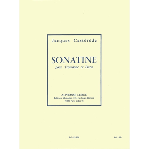 Casterede, Jacques - Sonatine for Trombone and Piano