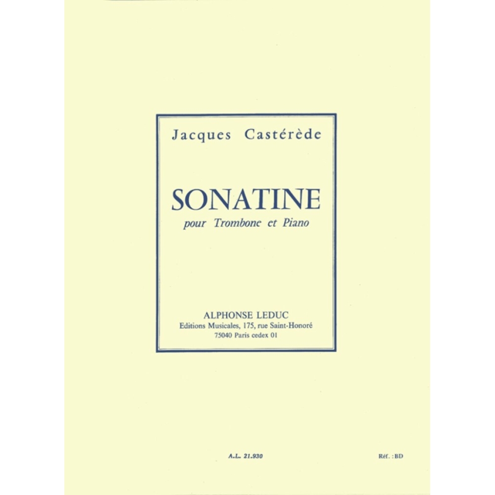 Jacques - Sonatine pour trombone et piano