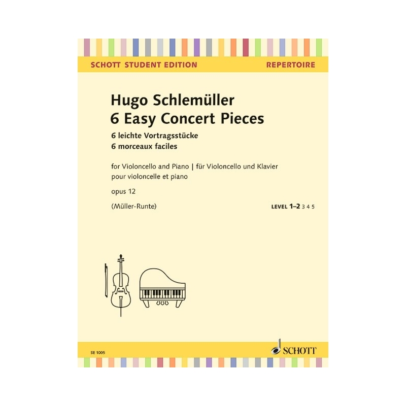 Schlemueller, Hugo - 6 Easy Concert Pieces op. 12 