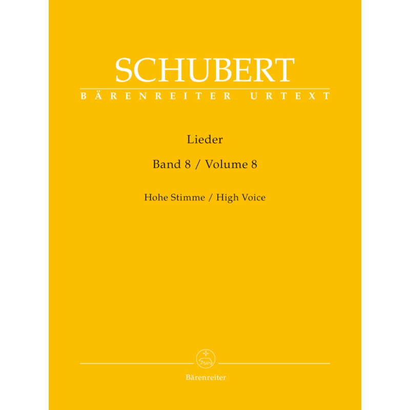 Schubert, Franz - Lieder, Volume Eight (High)