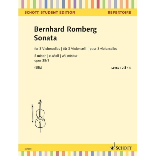 Romberg, Sigmund - Sonata in E minor, Op38/1