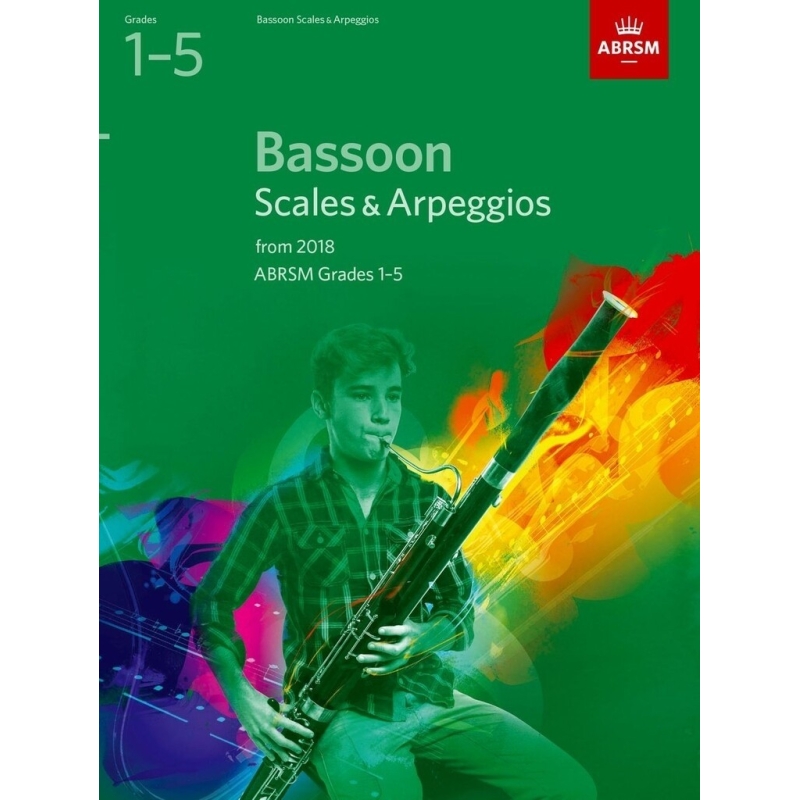 ABRSM Grades 1-5 Bassoon Scales & Arpeggios from 2018