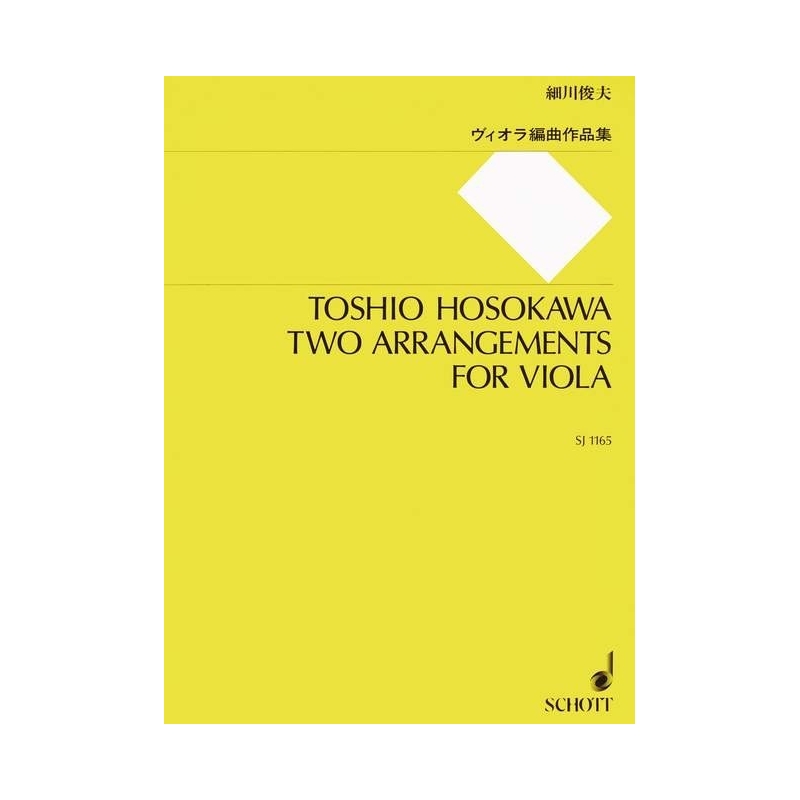 Hosokawa, Toshio - Two Arrangements for Viola