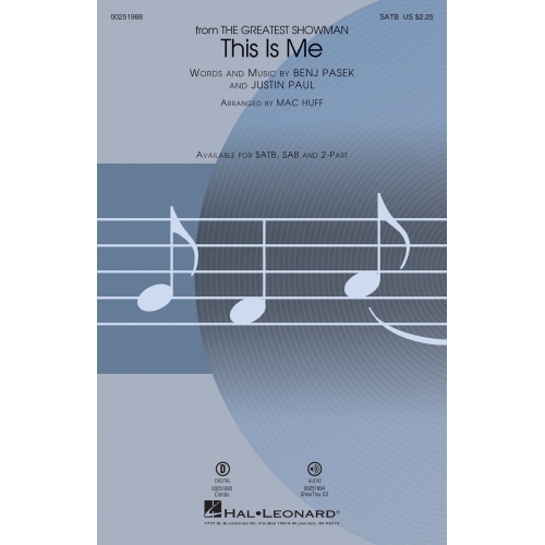Pasek & Paul - This Is Me: SATB and Piano
