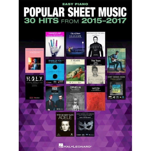 Popular Sheet Music - 30 Hits from 2015-2017