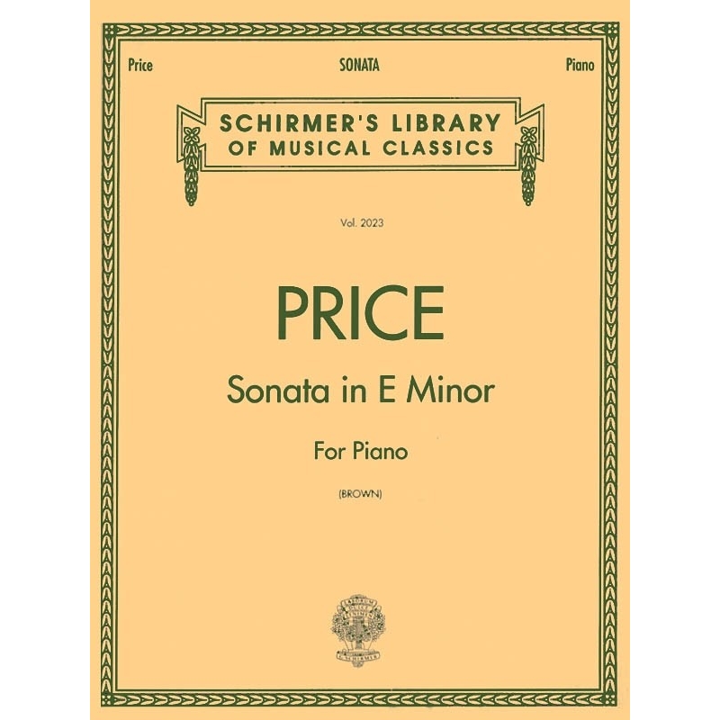 Price, Florence - Sonata in E minor