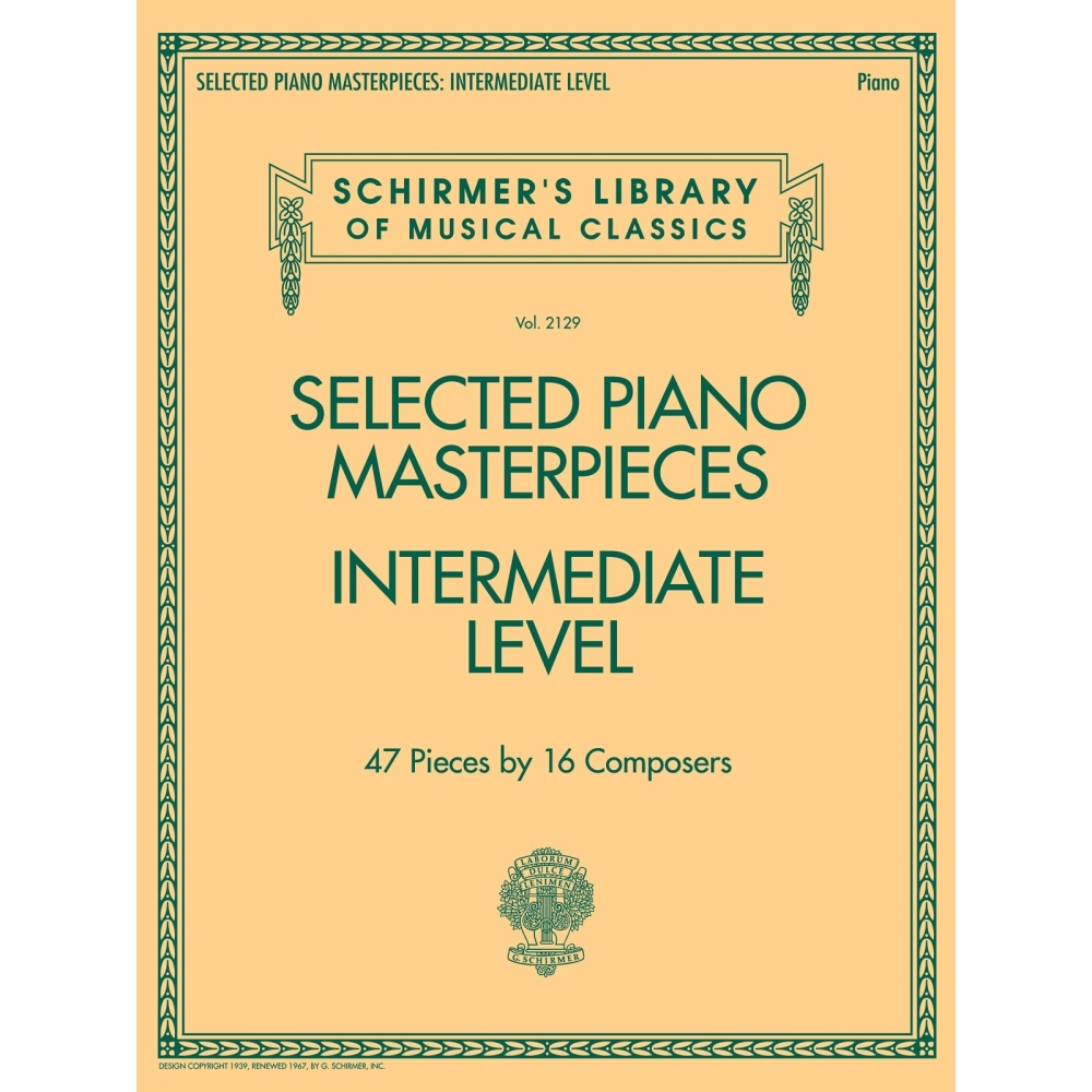 Selected Piano Masterpieces - Intermediate Level