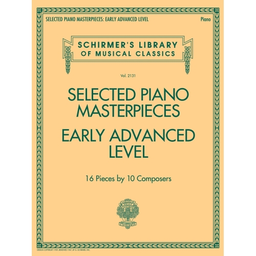 Selected Piano Masterpieces - Early Advanced Level