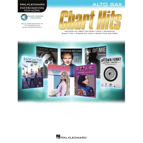 Instrumental Play-Along: Chart Hits - Alto Saxophone (Book/Online Audio) -