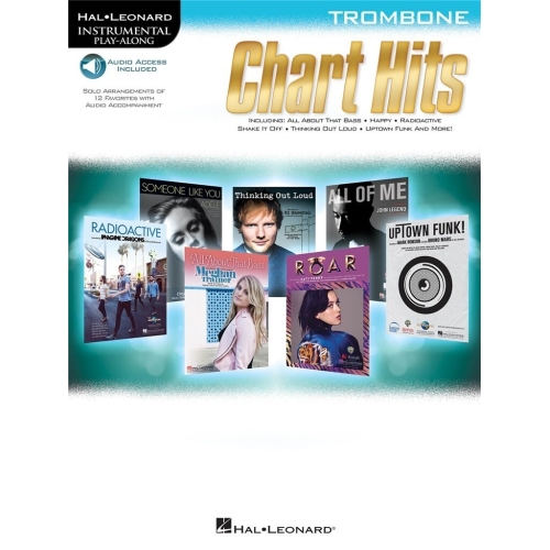 Instrumental Play-Along: Chart Hits - Trombone (Book/Online Audio) -