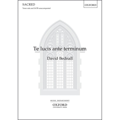 Bednall, David - Te lucis...