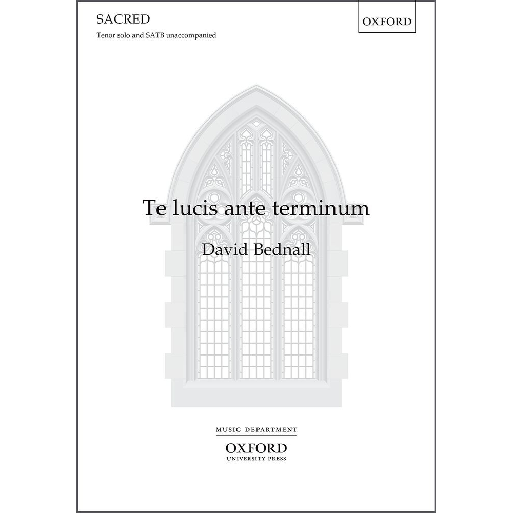 Bednall, David - Te lucis ante terminum