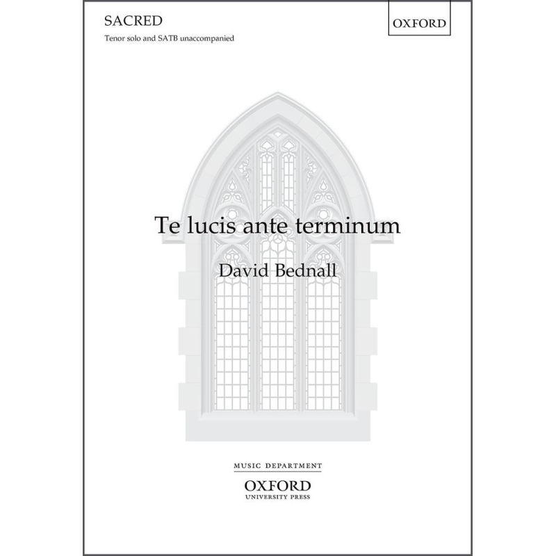 Bednall, David - Te lucis ante terminum