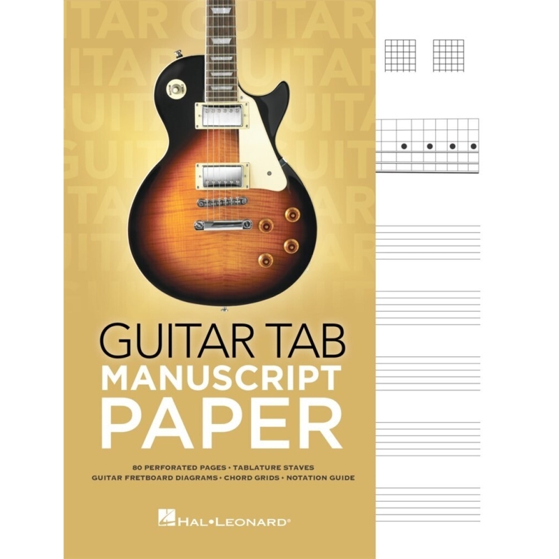 Guitar Tab Manuscript Paper