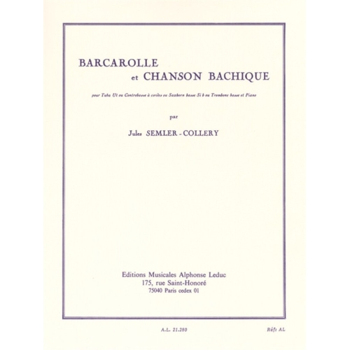 Semler-Collery, Jules - Barcarolle et Chanson Bachique