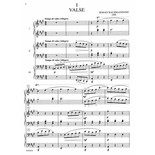 Rachmaninoff - Valse and Romance (1 Piano, 6 Hands)