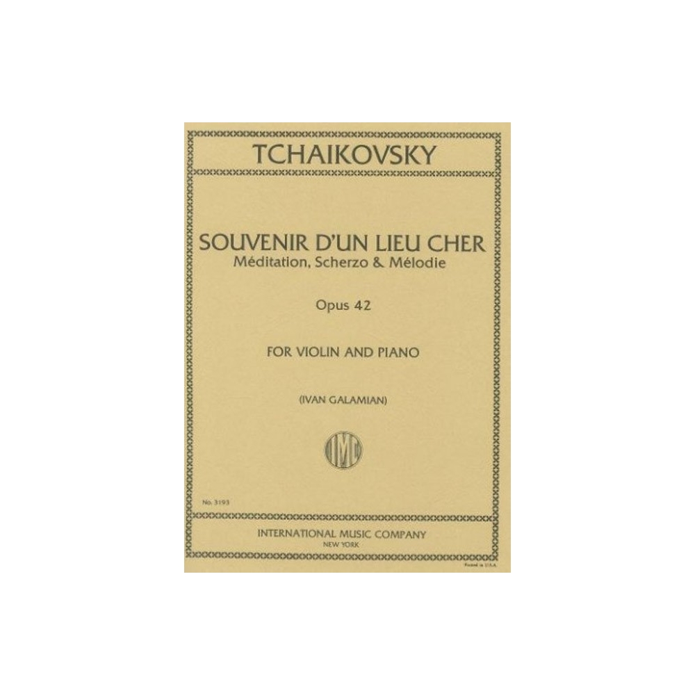 Tchaikovsky, Peter Iljitsch - Souvenir D'un Lieu Cher op.42 