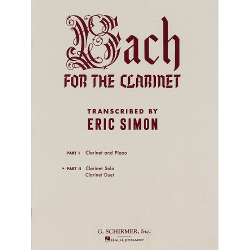 Bach For The Clarinet - Part 2