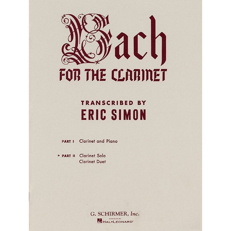 Bach For The Clarinet - Part 2