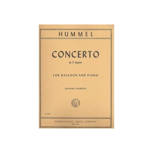 Hummel, Johann Nepomuk - Concerto F major for Bassoon and Piano