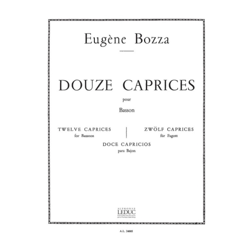 Bozza, Eugene - 12 Caprices