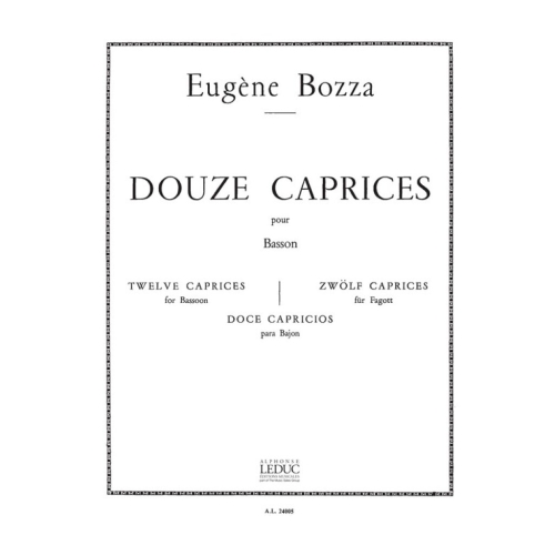 Bozza, Eugène - 12 Caprices