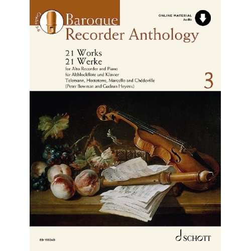 Baroque Recorder Anthology - Volume Three (includes Audio Download)
