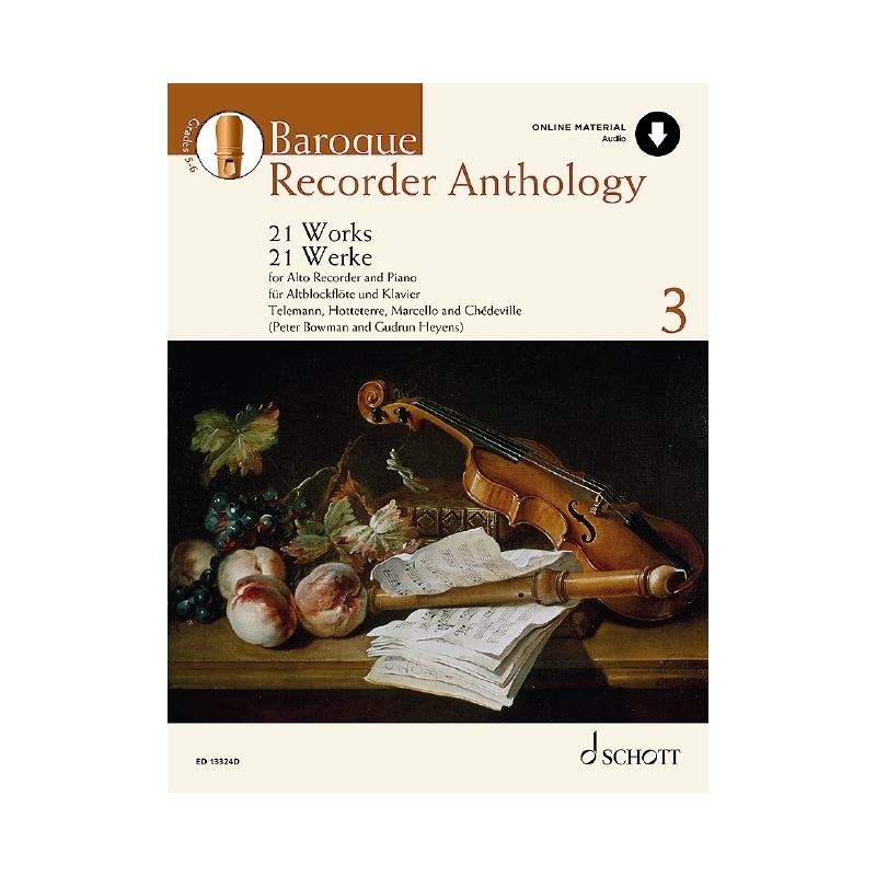 Baroque Recorder Anthology - Volume Three (includes Audio Download)