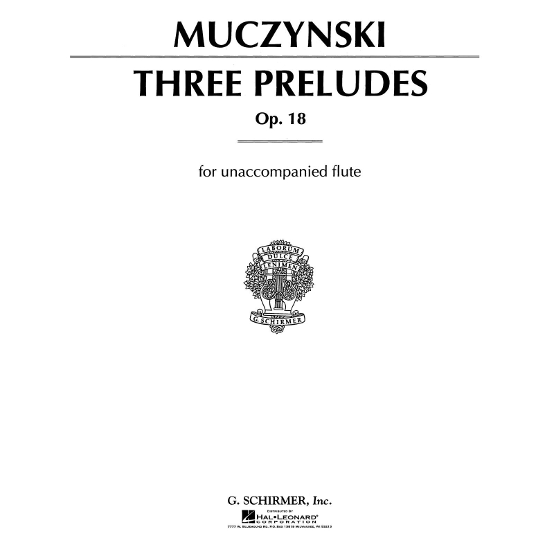 Muczynski, Robert - 3 Preludes, Op. 18