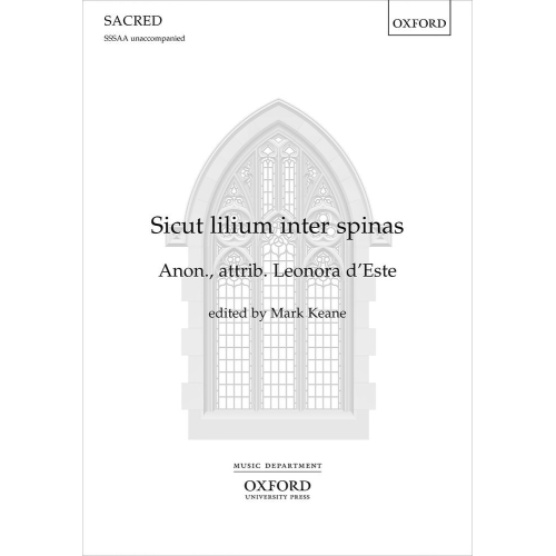 D'Este, Leonora - Sicut lilium