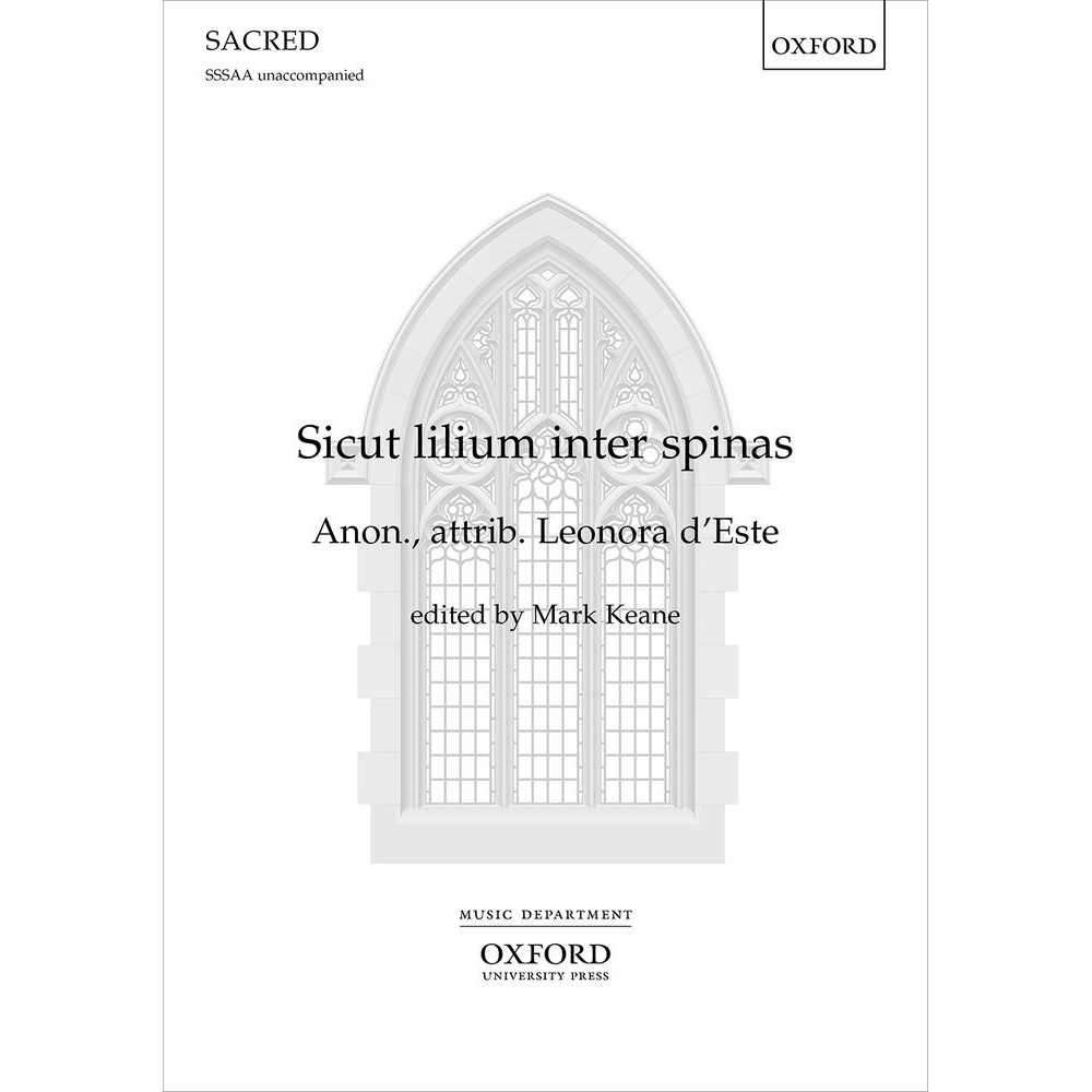 D'Este, Leonora - Sicut lilium