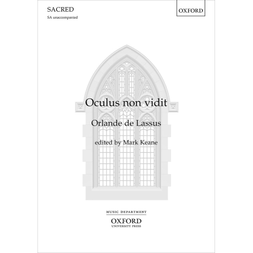 de Lassus - Oculus non vidit