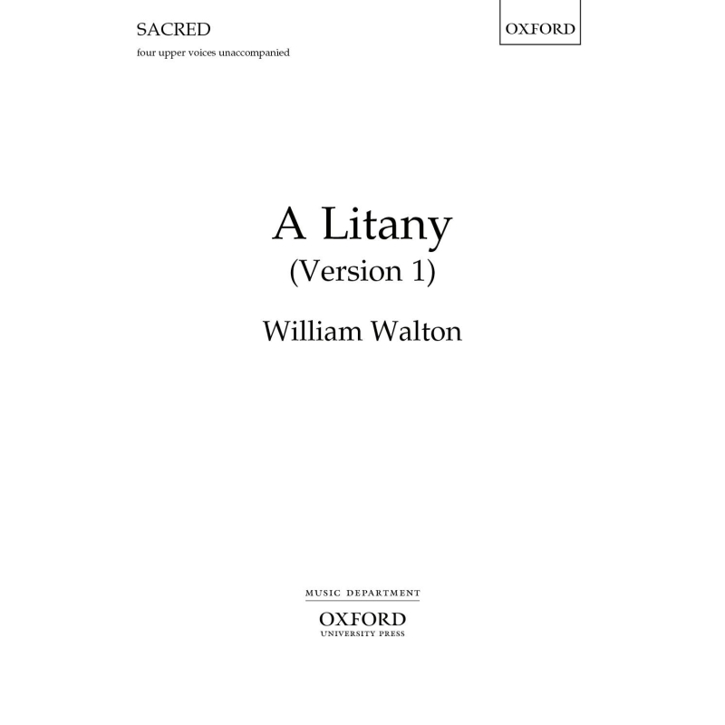 Walton, William - A Litany