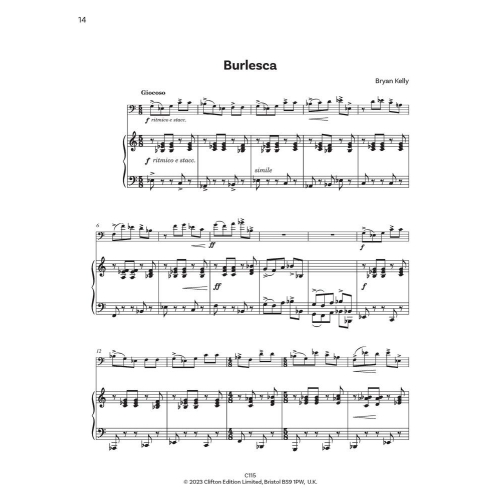 Kelly, Bryan - Dance Preludes for Horn in F and Piano
