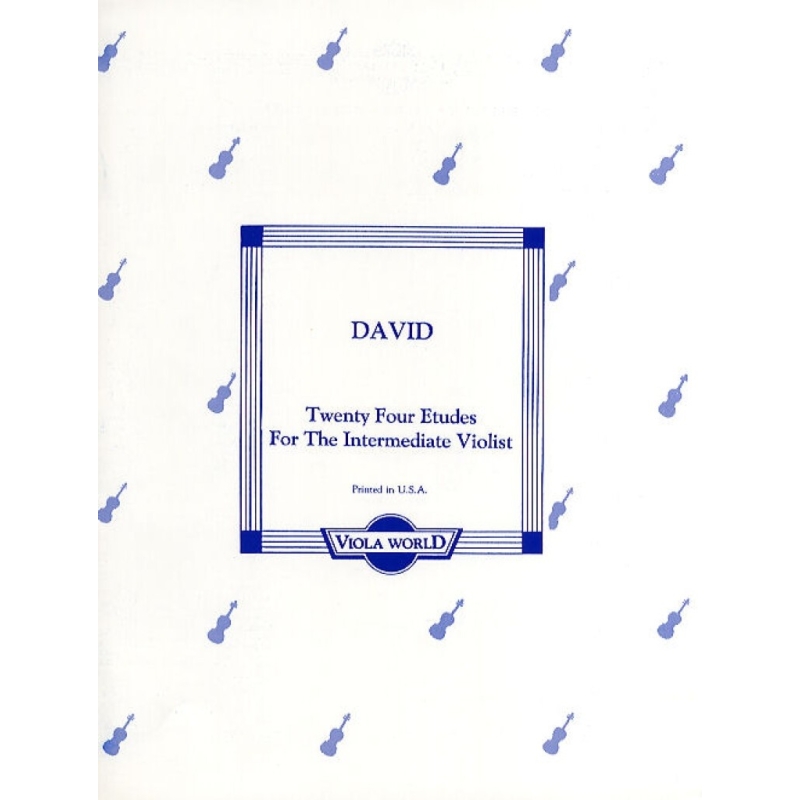 David, Ferdinand - Twenty Four Etudes For The Intermediate Violist