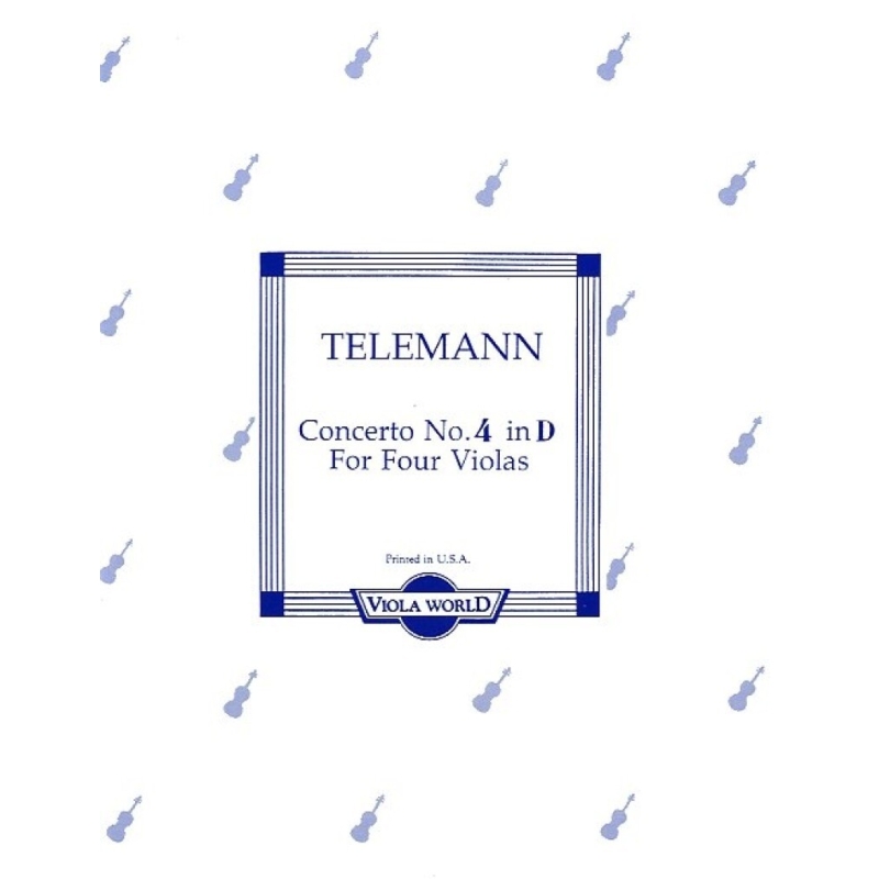 Georg Philipp Telemann - Concerto No.4 In D For Four Violas