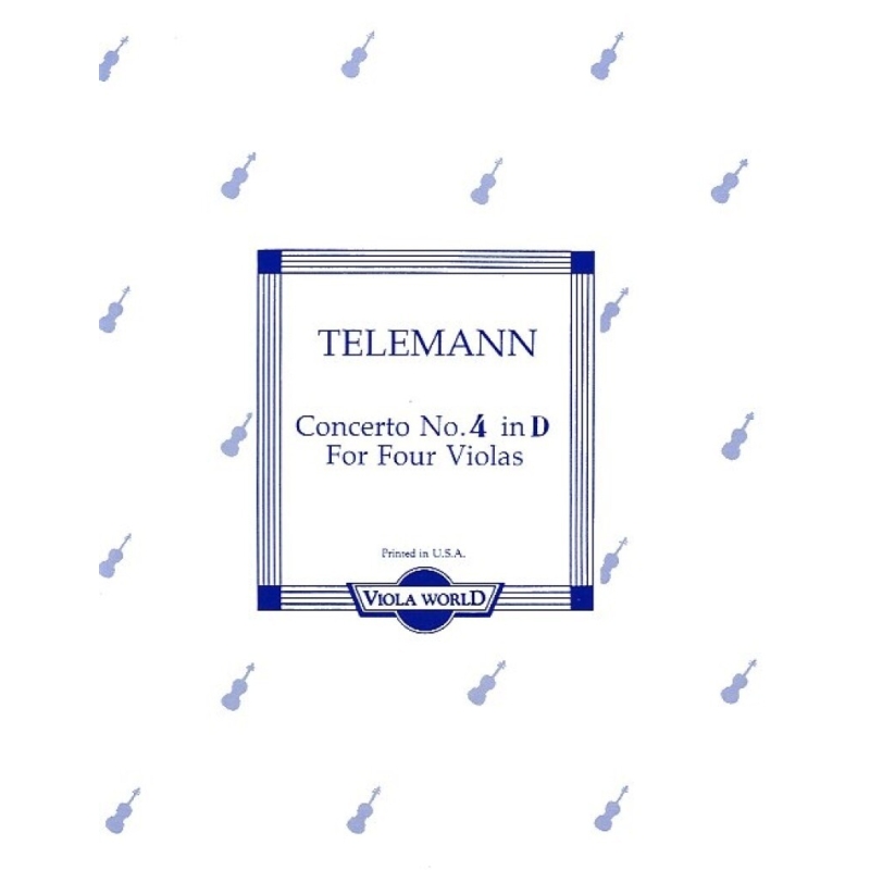Telemann, Georg Philipp - Concerto No.4 In D For Four Violas